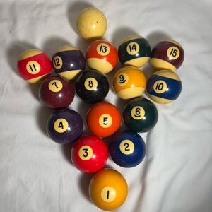 Source Unknown Billiard Balls Set - Multicolor